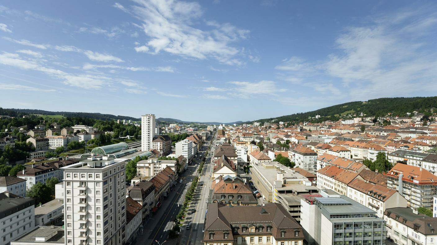 Il caratteristico paesaggio urbano di La Chaux-de-Fonds, protetto dal 2009