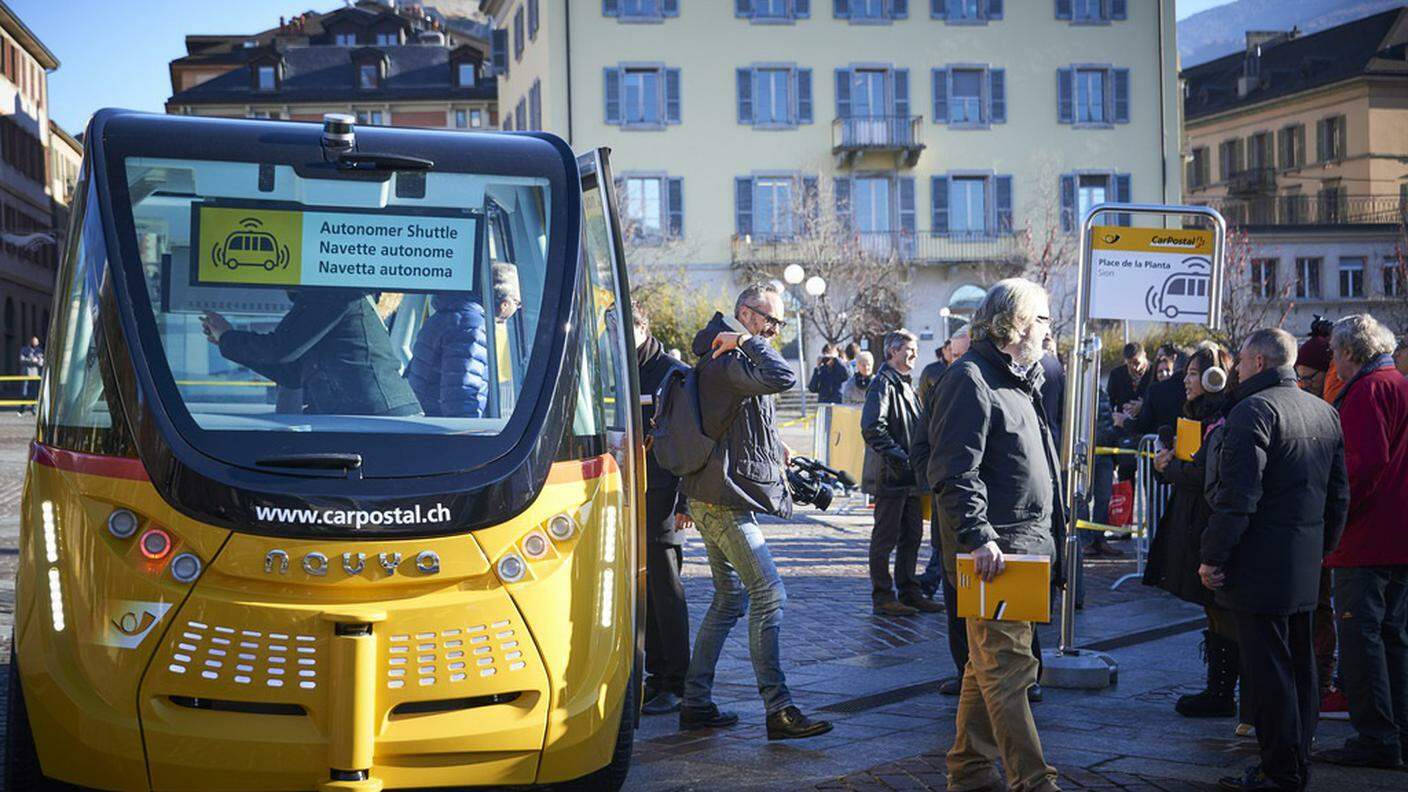 L'autopostale a guida autonoma con tecnologia Bestmile in dicembre a Sion