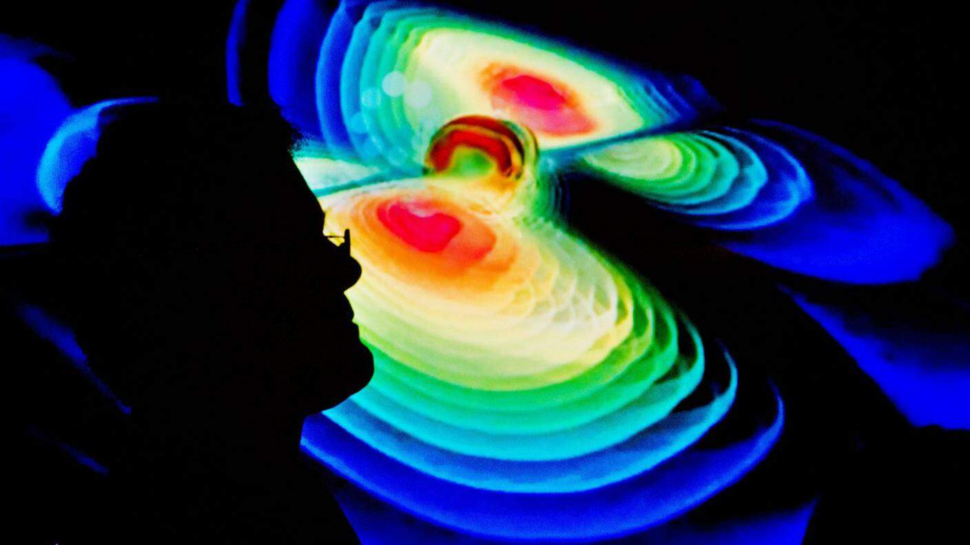 Una rappresentazione grafica delle onde gravitazionali