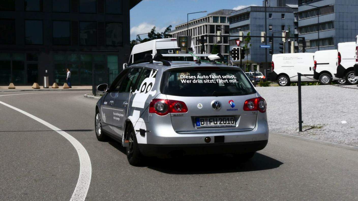L'auto autonoma messa alla prova da Swisscom