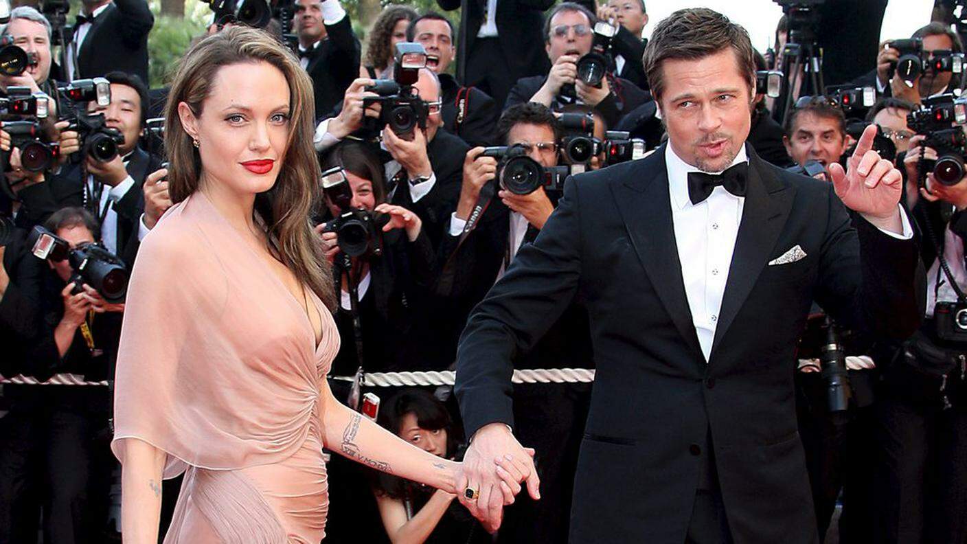 Con il marito Brad Pitt a Cannes nel 2014