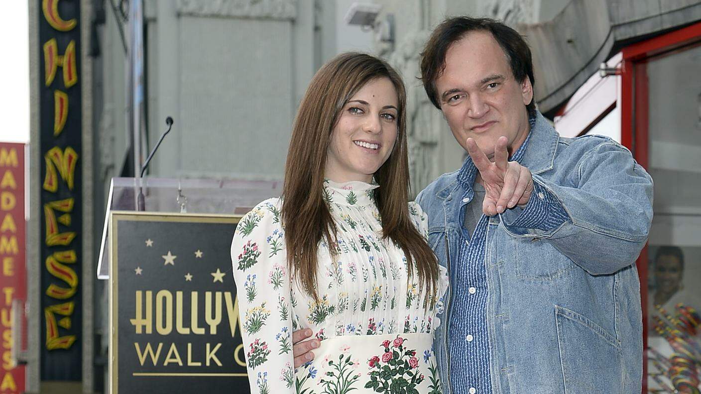 Courtney Hoffman con Quentin Tarantino 