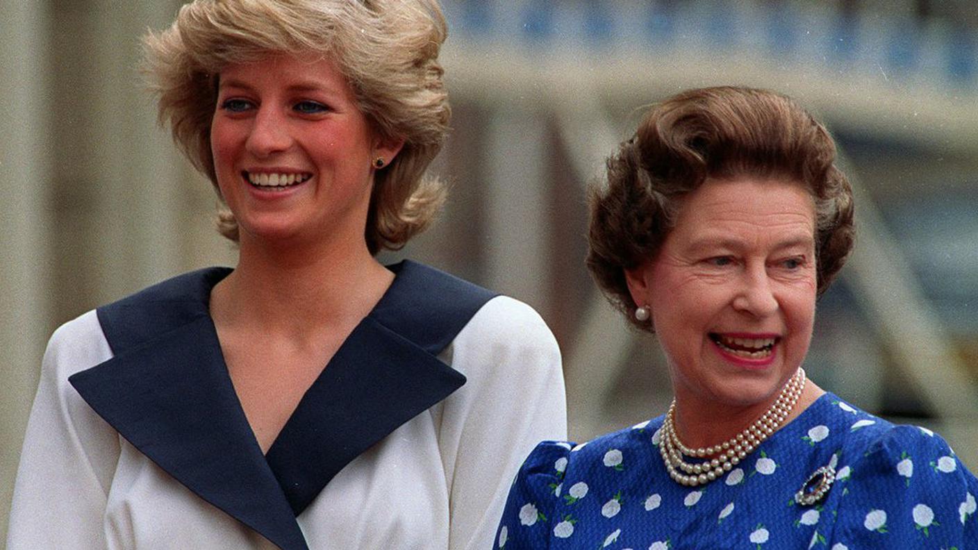 1987: con la nuora, principessa Diana