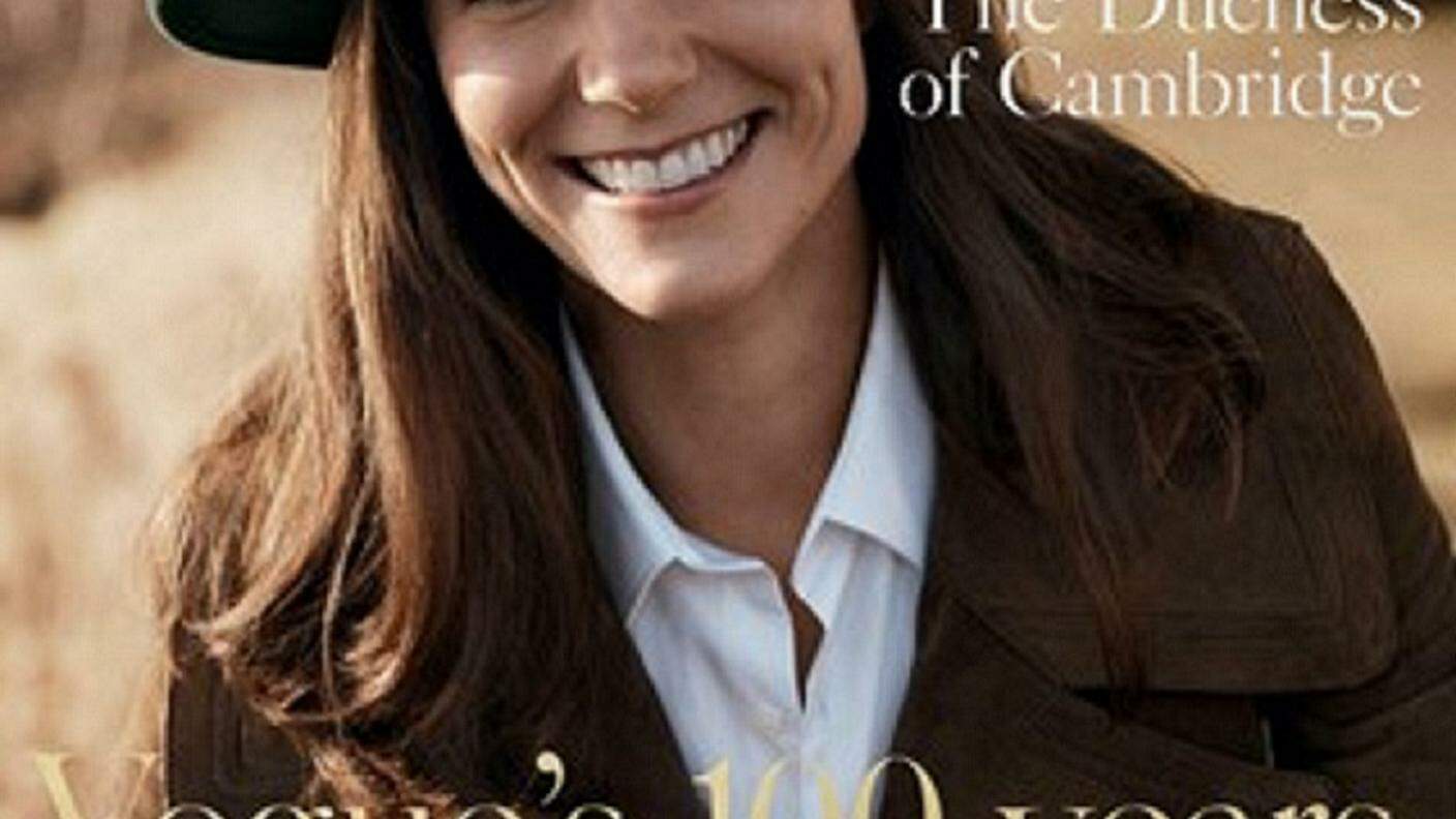 La copertina con Kate dell'edizione inglese di Vogue