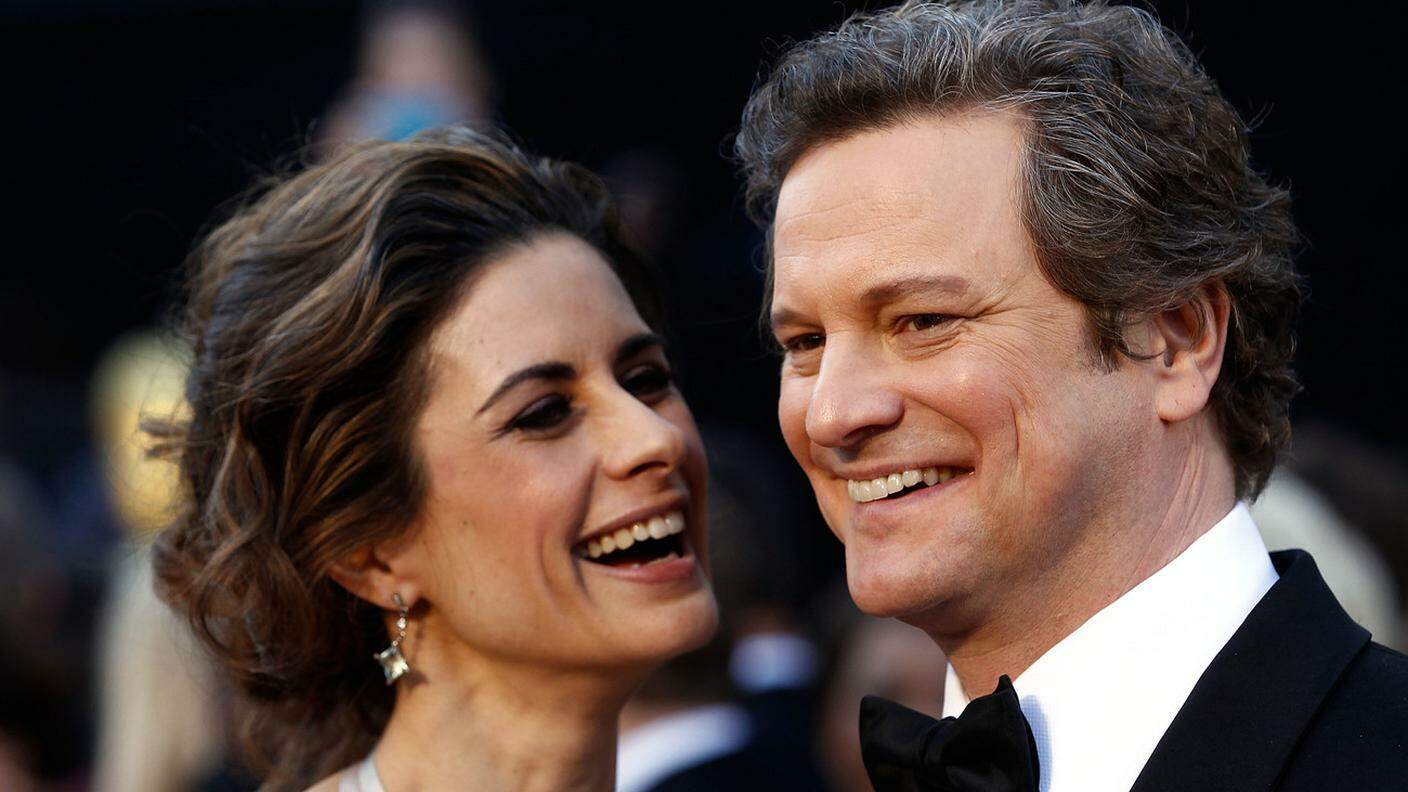 Colin Firth con la moglie Livia Giuggioli