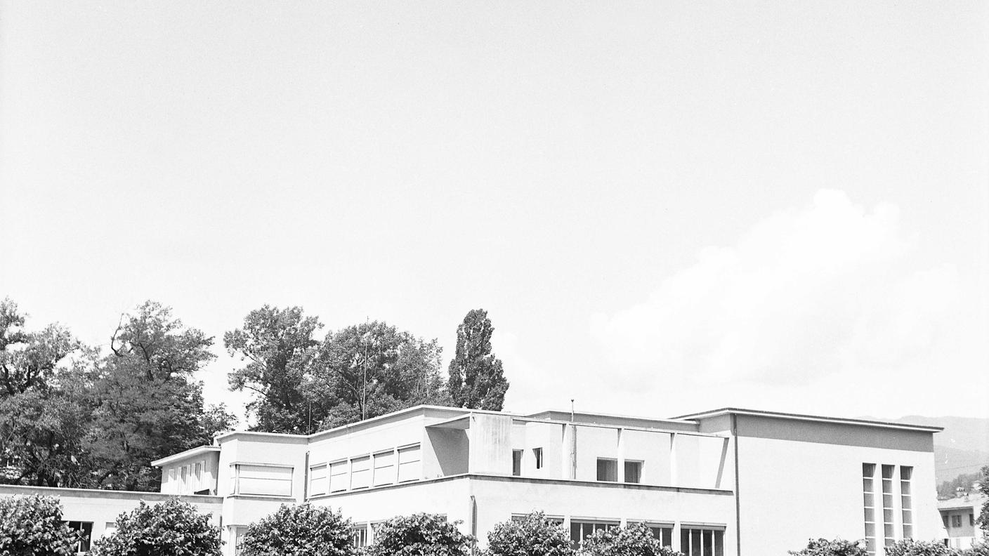 La sede del primo Studio RSI a Campo Marzio, a Lugano (1946)
