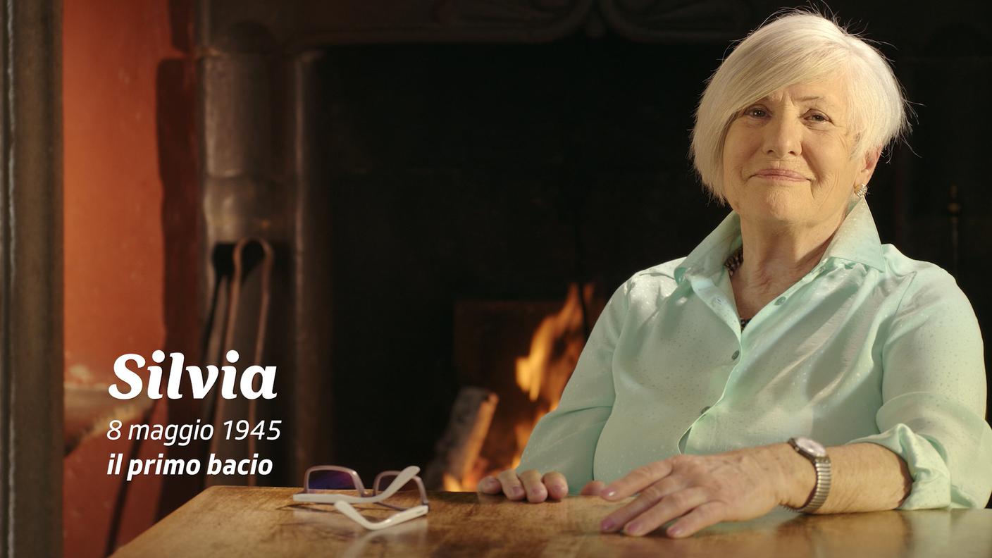 Silvia, l'8 maggio 1945 ha dato il primo bacio