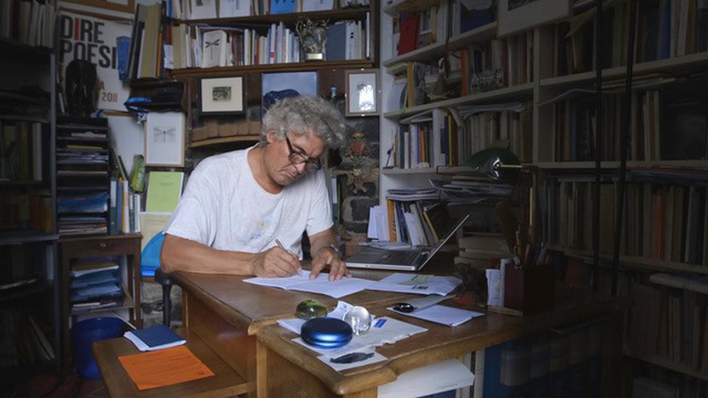 Fabio Pusterla al lavoro - Libellula gentile