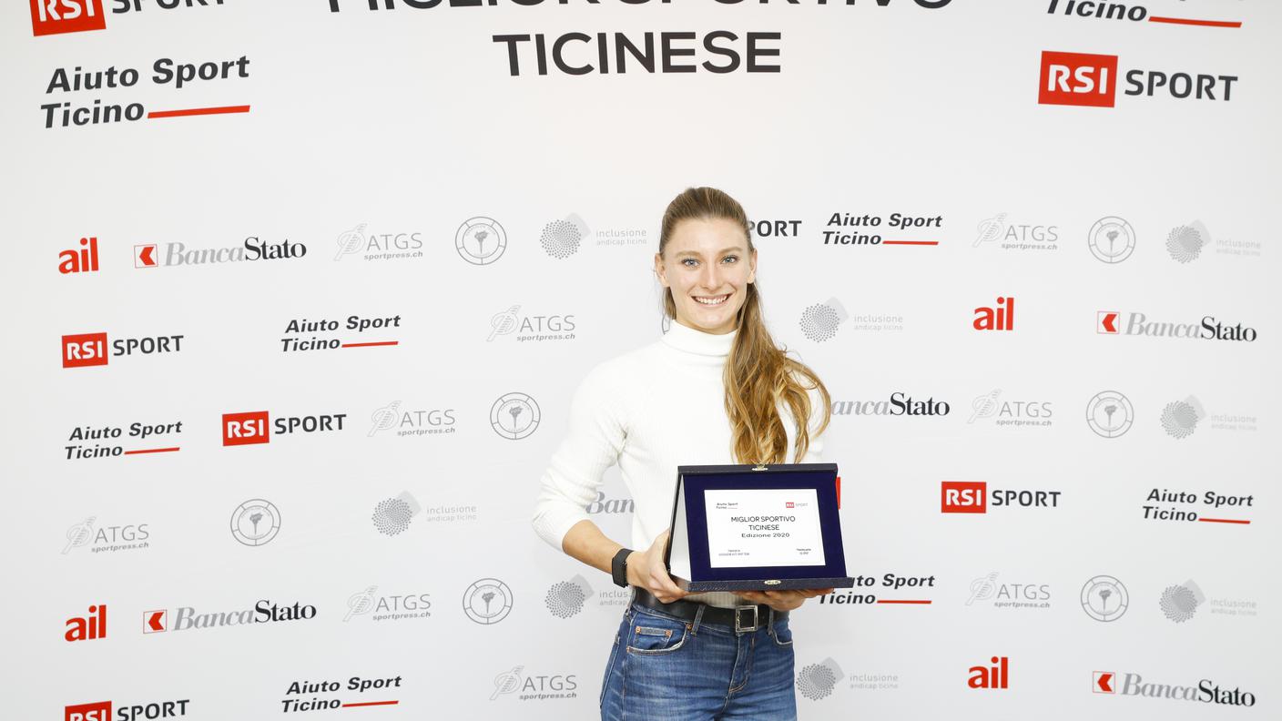 La vincitrice del Miglior Sportivo Ticinese 2020: Ajla Del Ponte