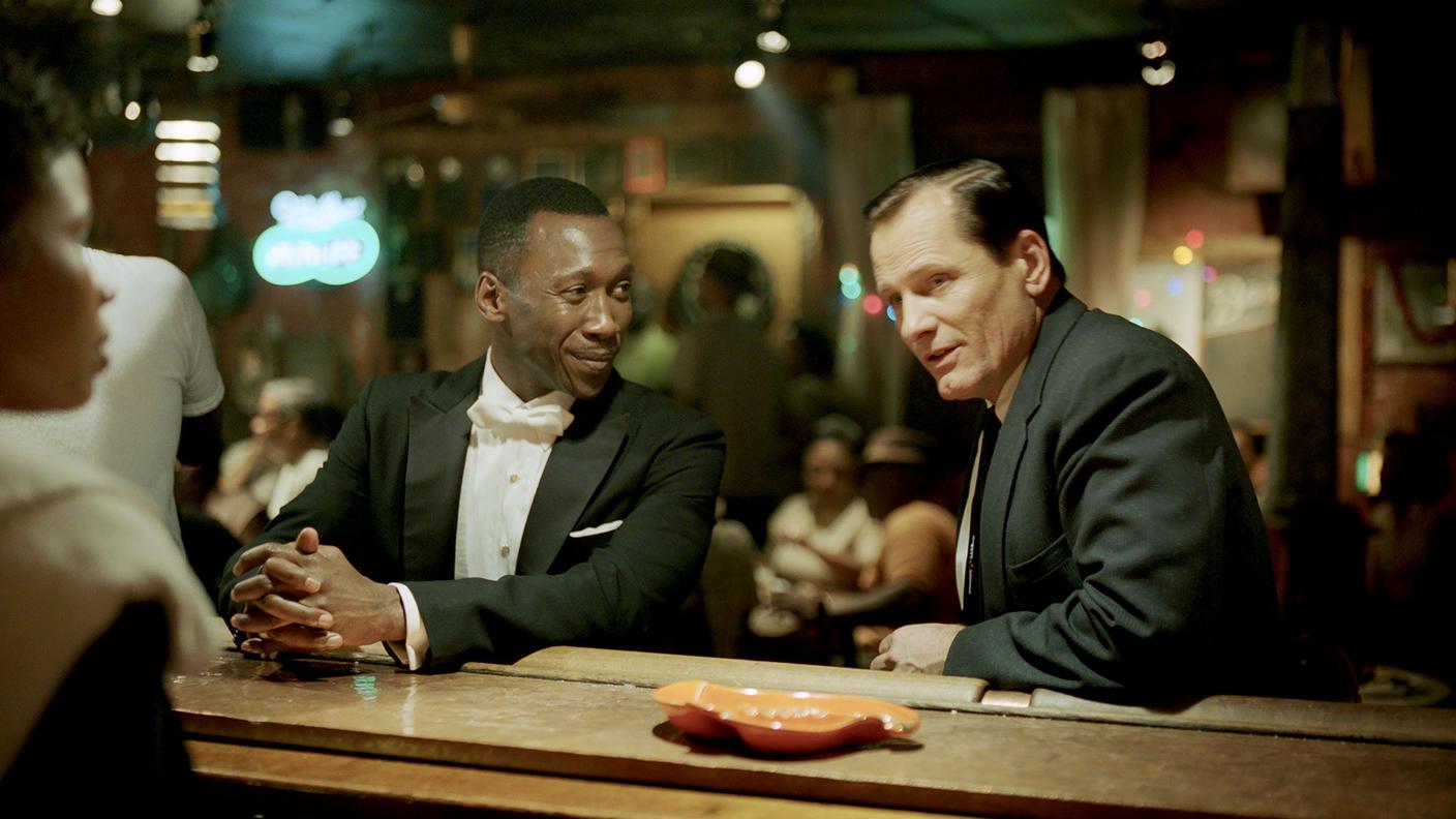 Mahershala Ali e Viggo Mortensen in una scena del film