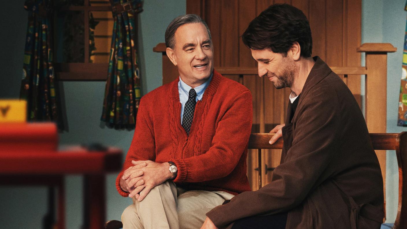 Tom Hanks e Matthew Rhys in Un amico straordinario, 2019