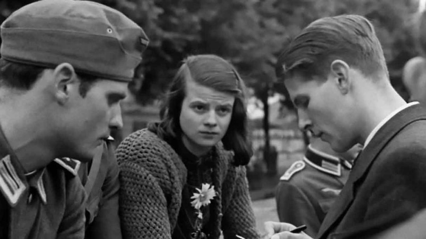 Sophie Scholl insieme al fratello Hans