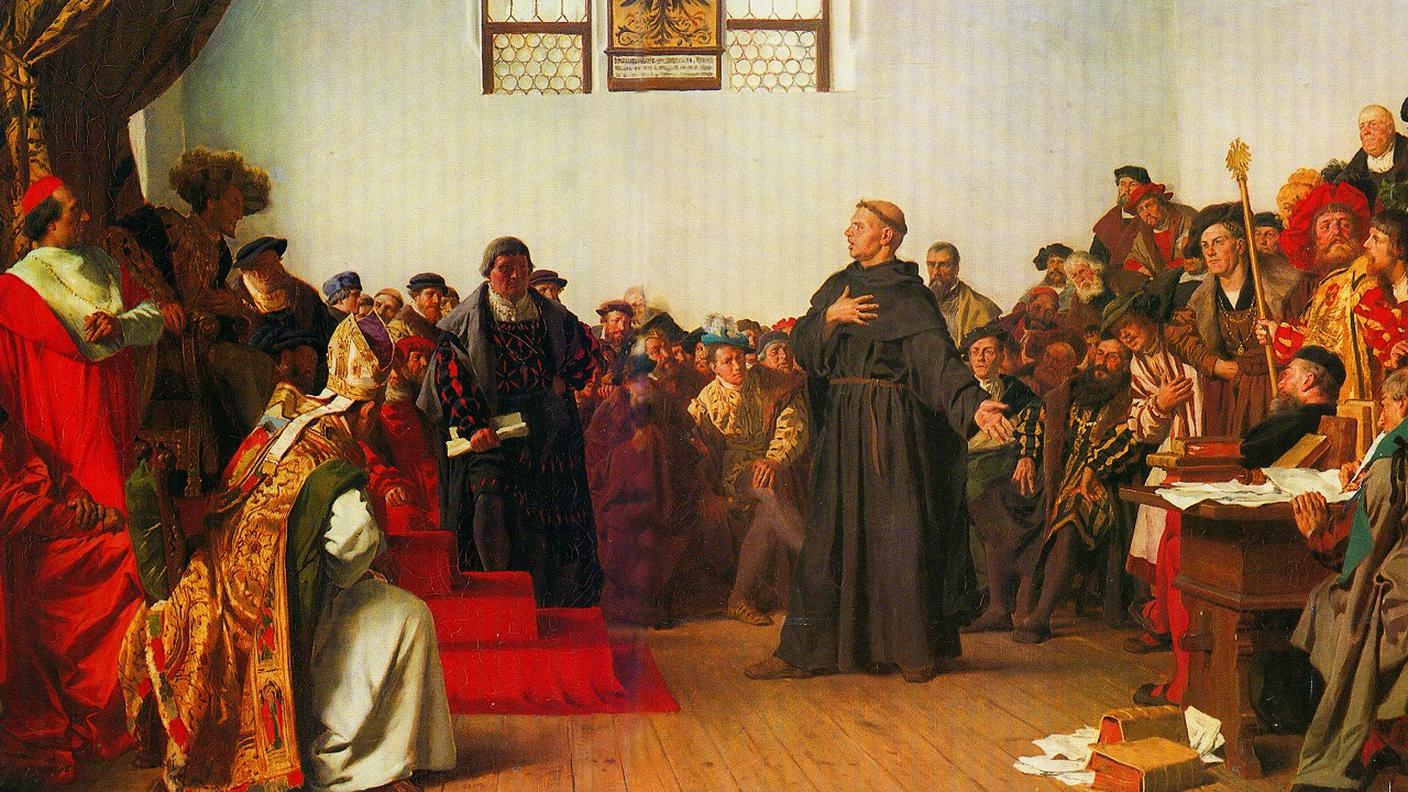 Lutero davanti all'imperatore Carlo 