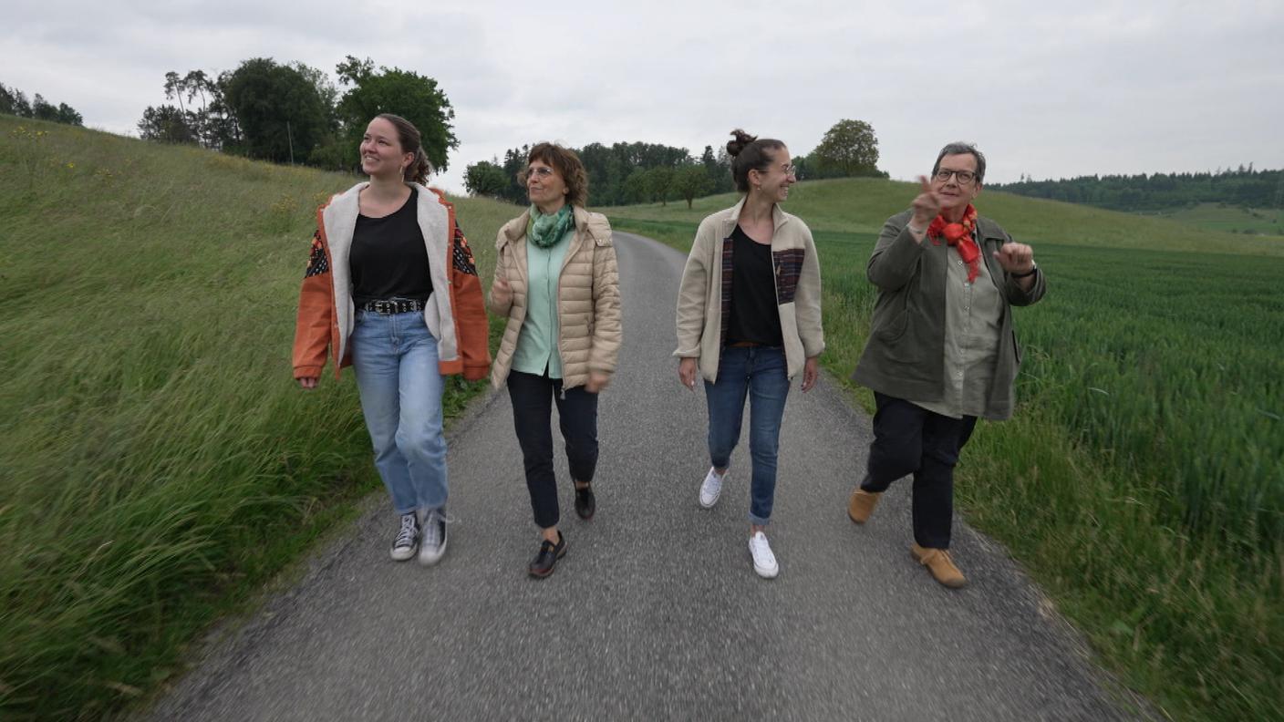Marzia, Isabelle, Pauline e Jutta