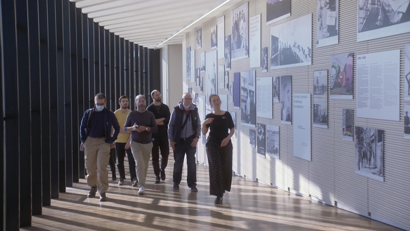 Lua Leirner e Joel Toggenburger al museo
