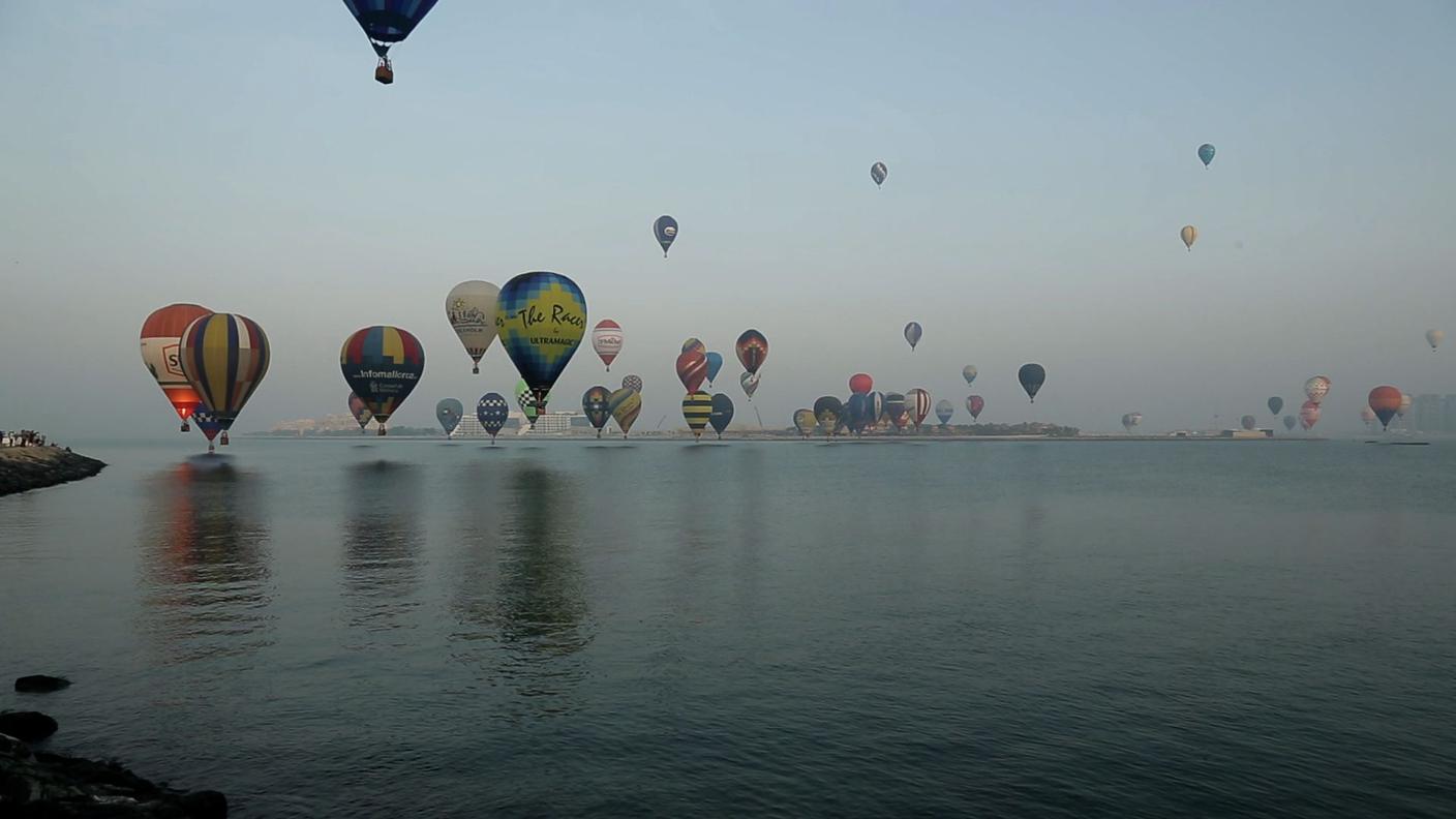 Mongolfiere in volo