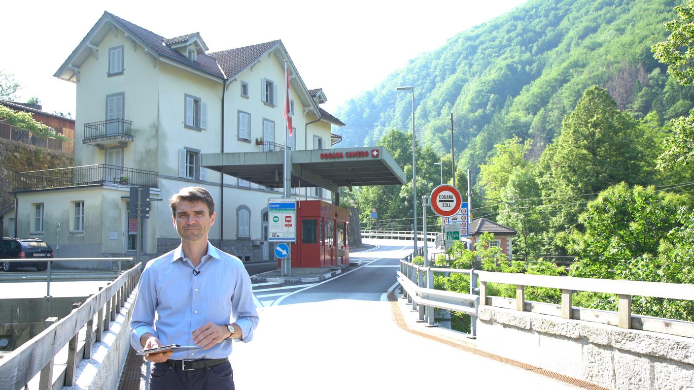 Italo Molinari alla Frontiera di Camedo  