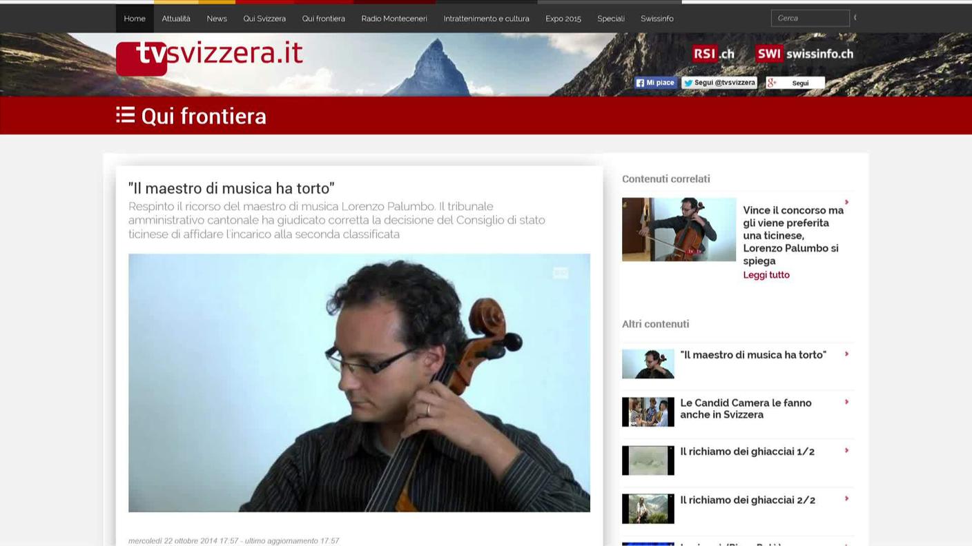 pagina web Tvsvizzera.it