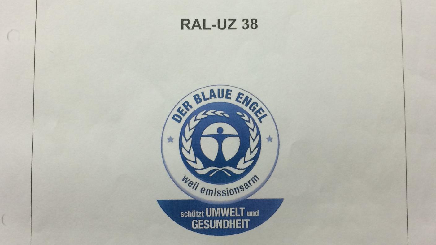 Certificazione Blue Angel