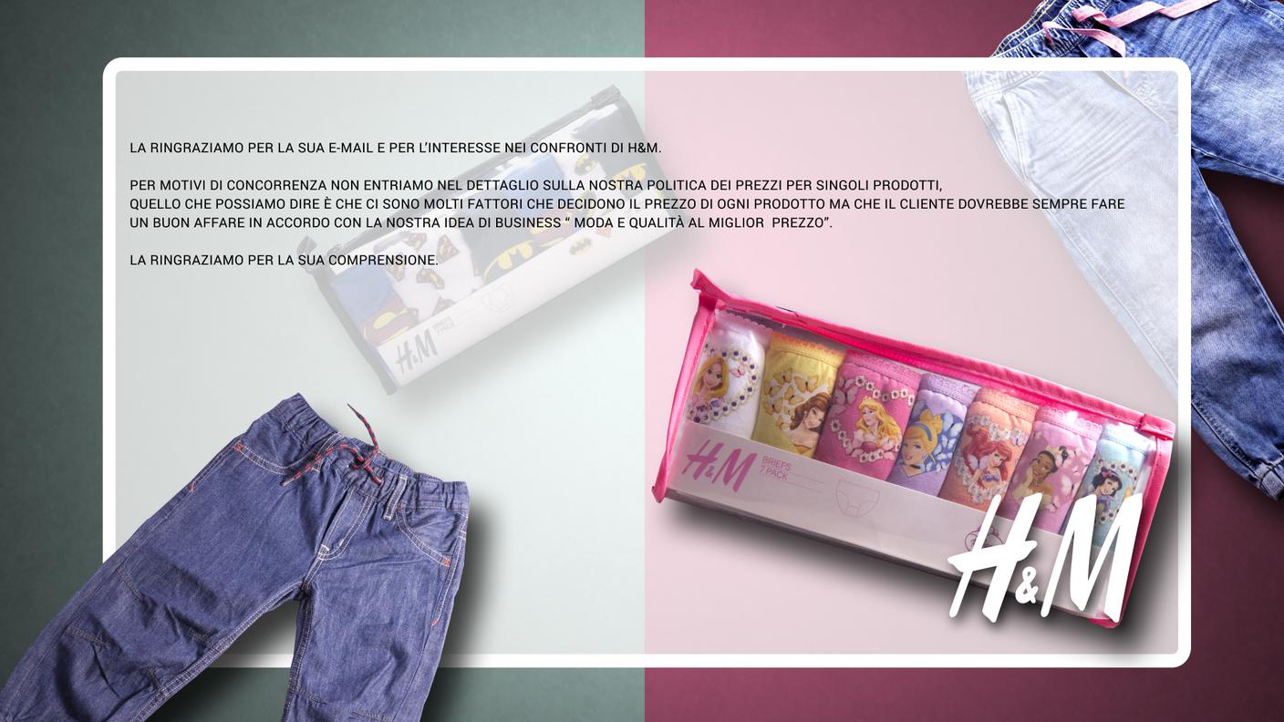 PREZZO ROSA - RISPOSTA H&M