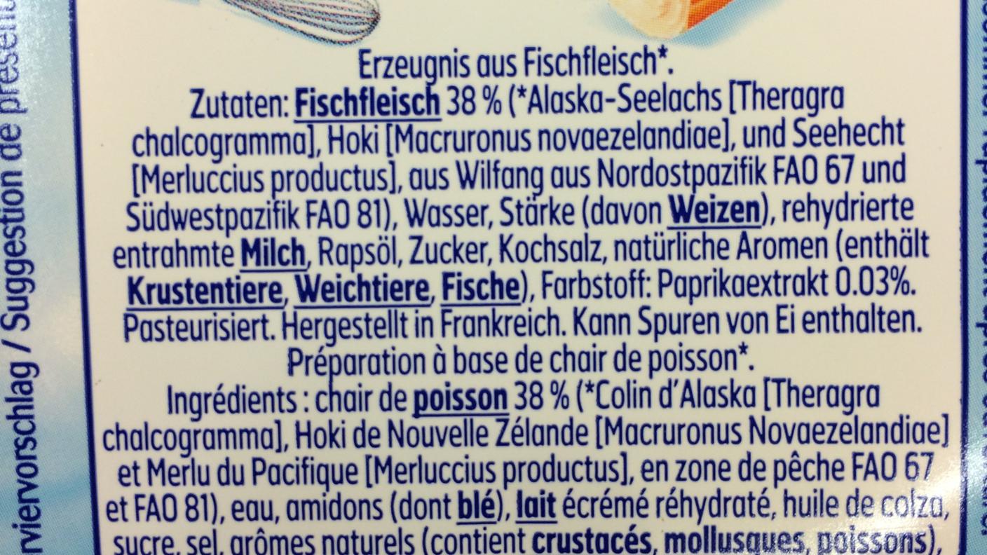 Surimi - ingredienti