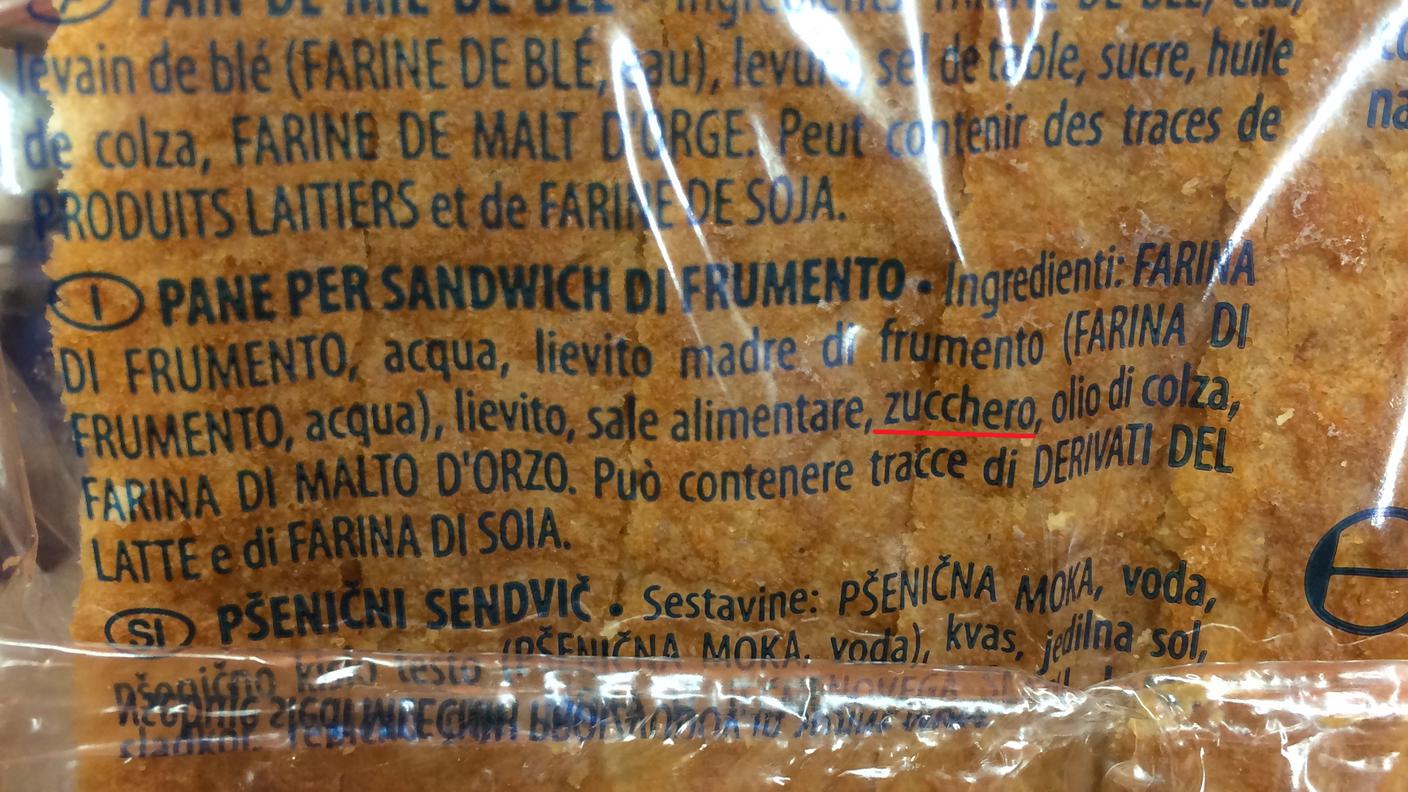 Pane in cassetta - ingredienti