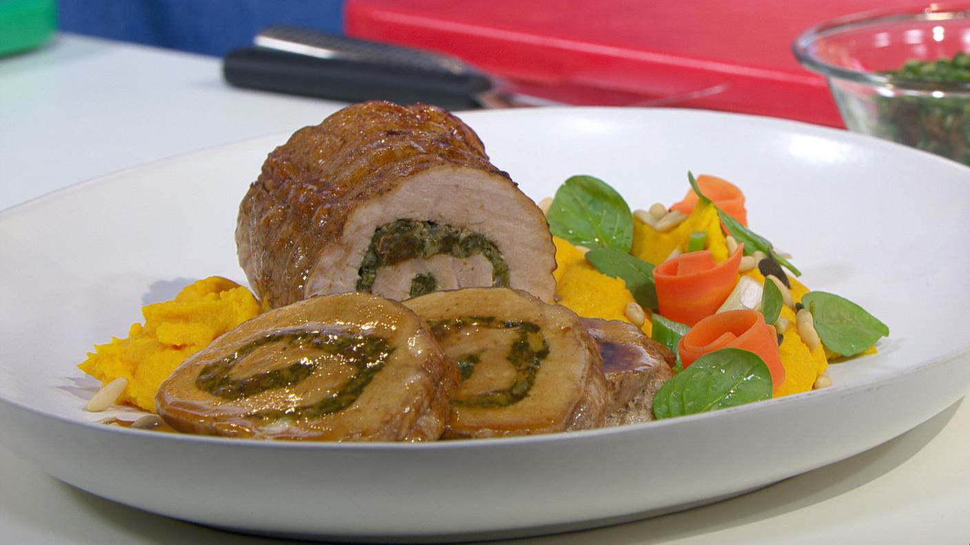 Lonza farcita alla scarola e spinacino