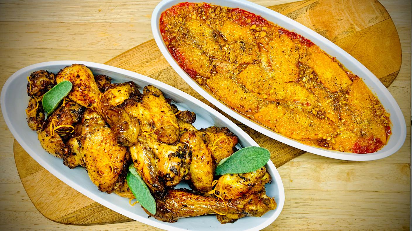 Pollo al forno con parmigiana di zucca.jpg