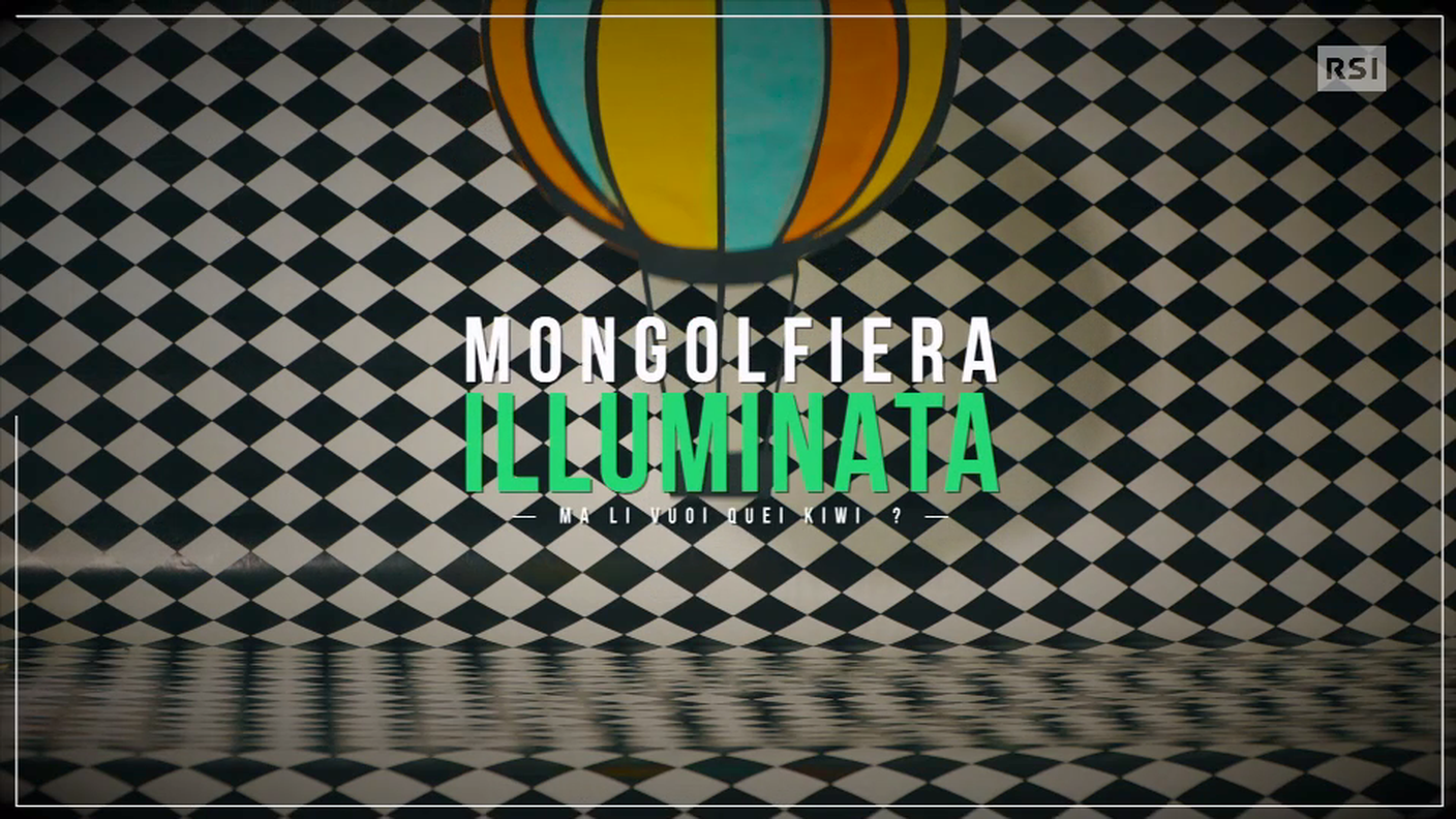 Mongolfiera illuminata
