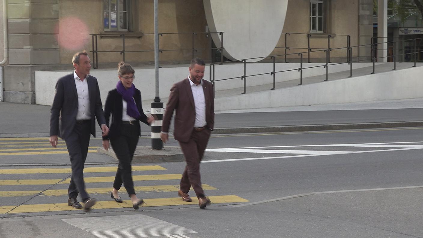 Martin Bühler, Carmelia Maissen e Roman Hug
