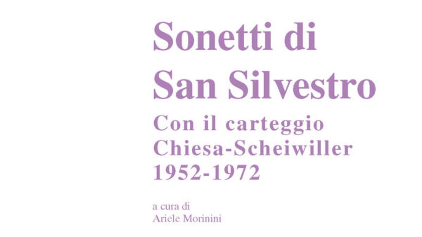 “Sonetti di San Silvestro”, di Francesco Chiesa Edizioni dello Stato del Cantone Ticino (dettaglio di copertina)