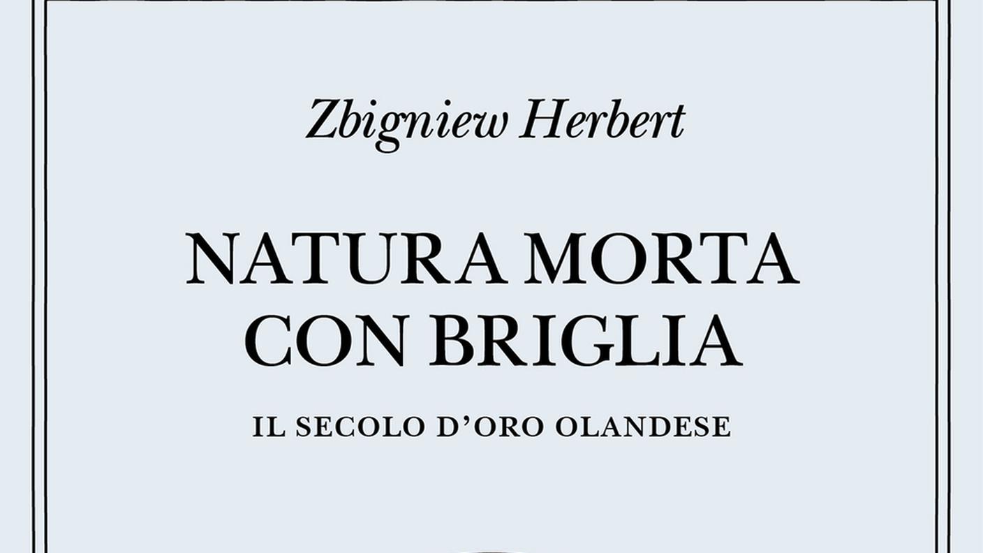 “Natura morta con briglia” di Zbigniew Herbert, Adelphi (dettaglio di copertina)