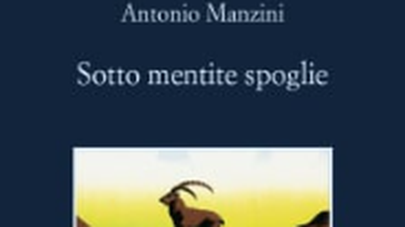 "Sotto mentite spoglie" di Antonio Manzini, Sellerio (dettaglio di copertina)