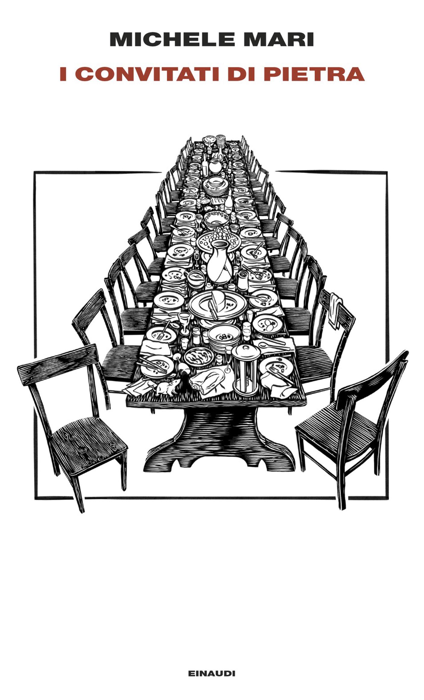 “I convitati di pietra” di Michele Mari, Einaudi (dettaglio di copertina)