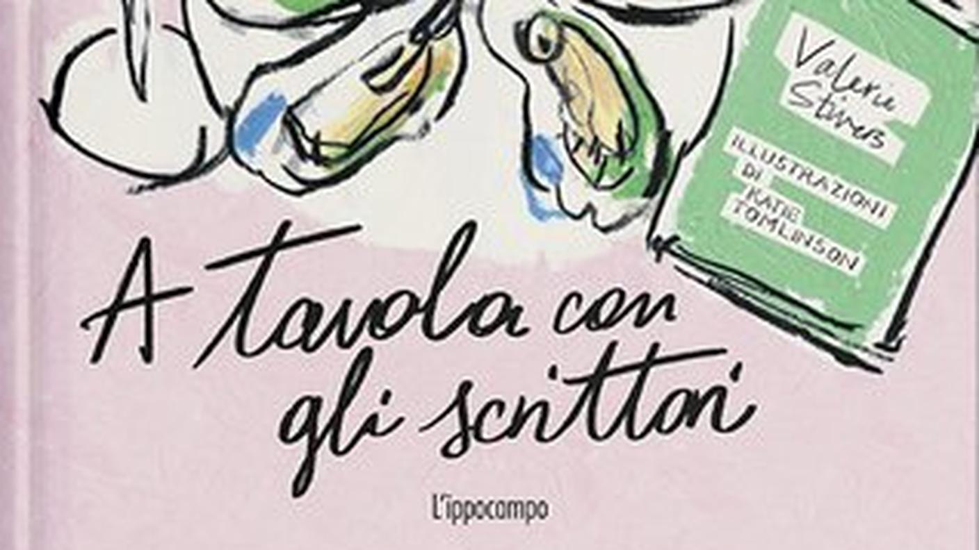 "A tavola con gli scrittori" di Valerie Stivers, Katie Tomlinson, L'ippocompo (copertina)