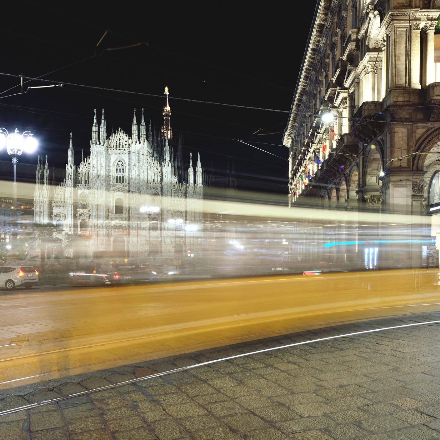 Milano tram notte