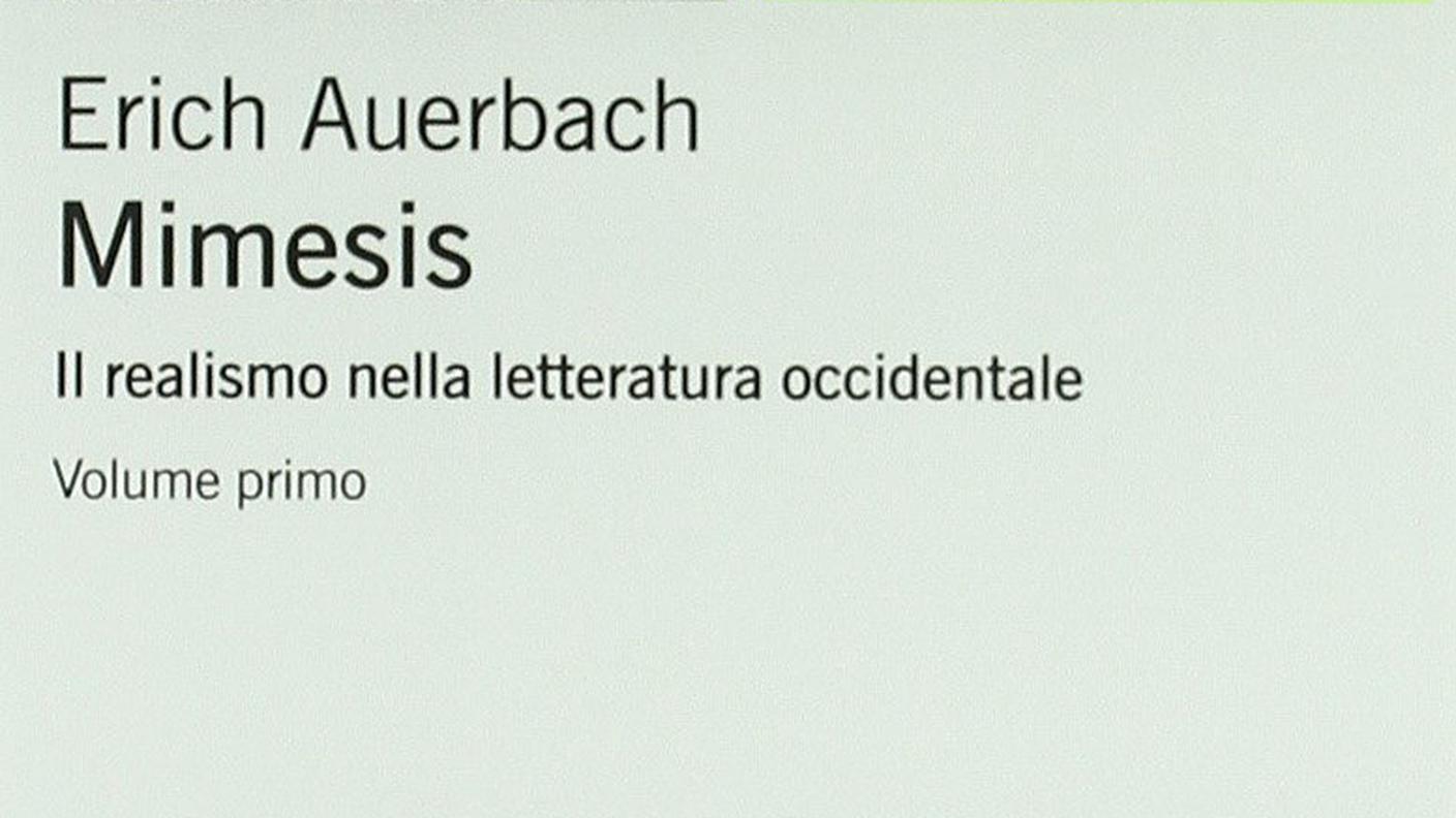 “Mimesis” di Erich Auerbach, Einaudi (dettaglio di copertina)