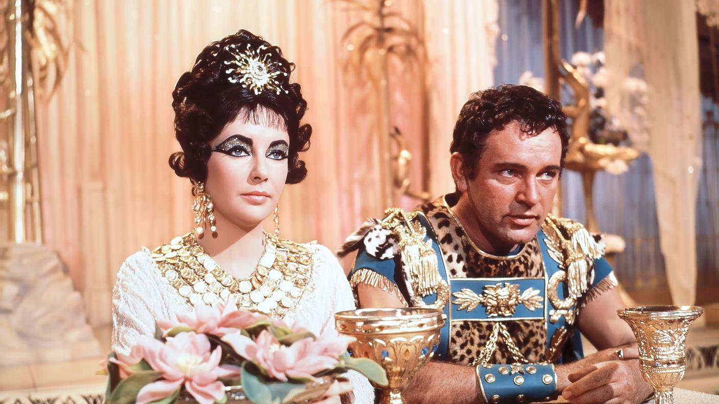 Cleopatra - Cleopatra (Elizabeth Taylor) e Marco Antonio (Richard Burton)