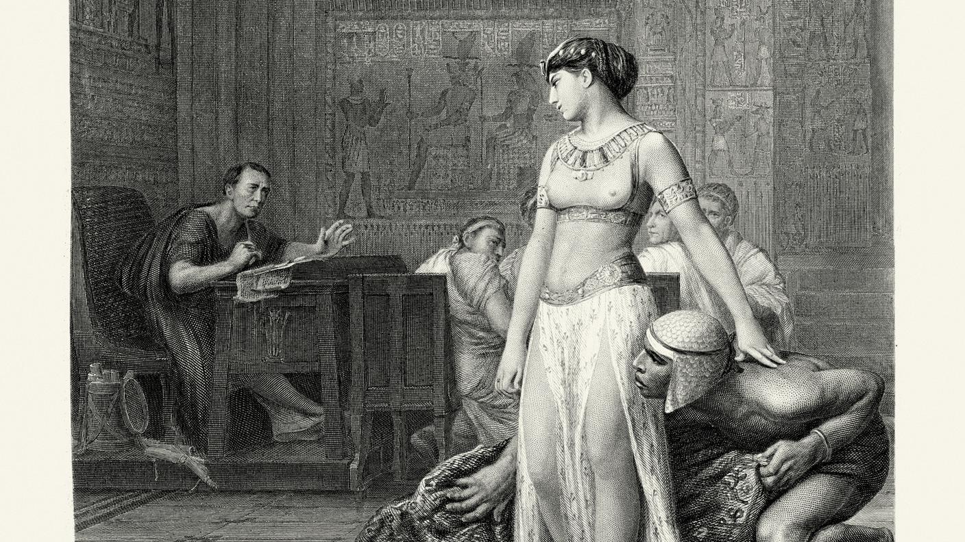 iStock-Cleopatra e Giulio Cesare