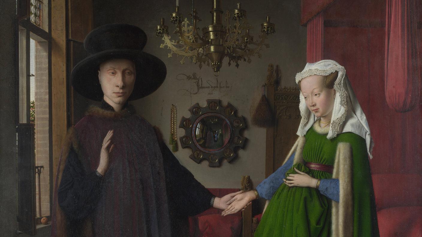 "Ritratto dei coniugi Arnolfini" (1434) di Jan van Eyck.