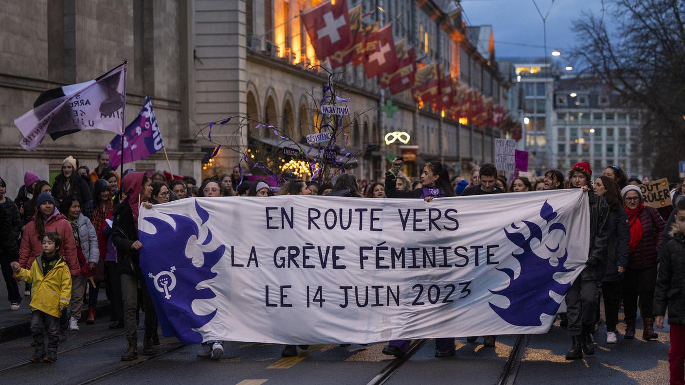 Manifestazione femminista a Ginevra, 8 marzo 2023