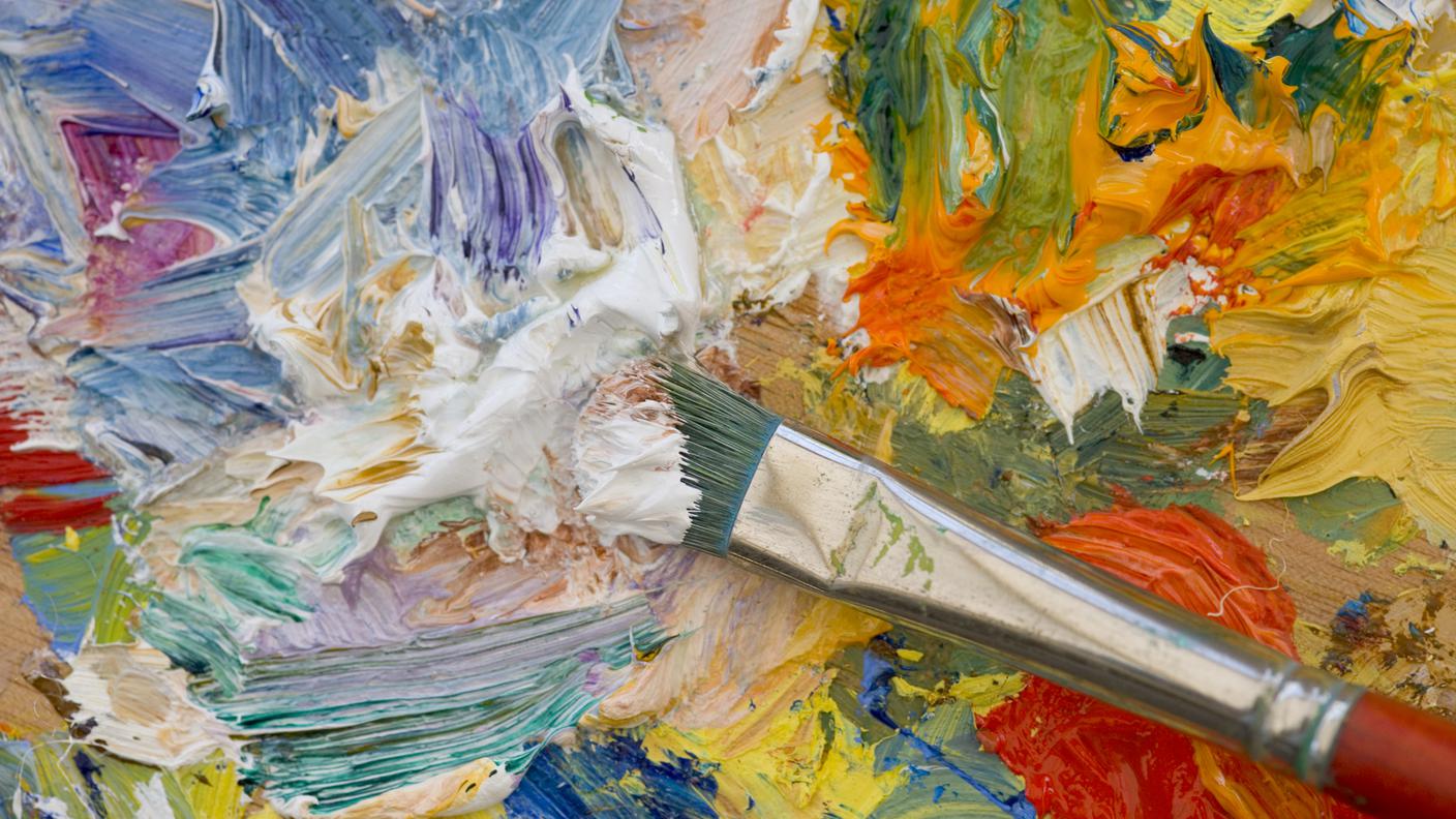 Tavolozza di artisti, Arte, Pittura ad olio, Pennello, Vernice