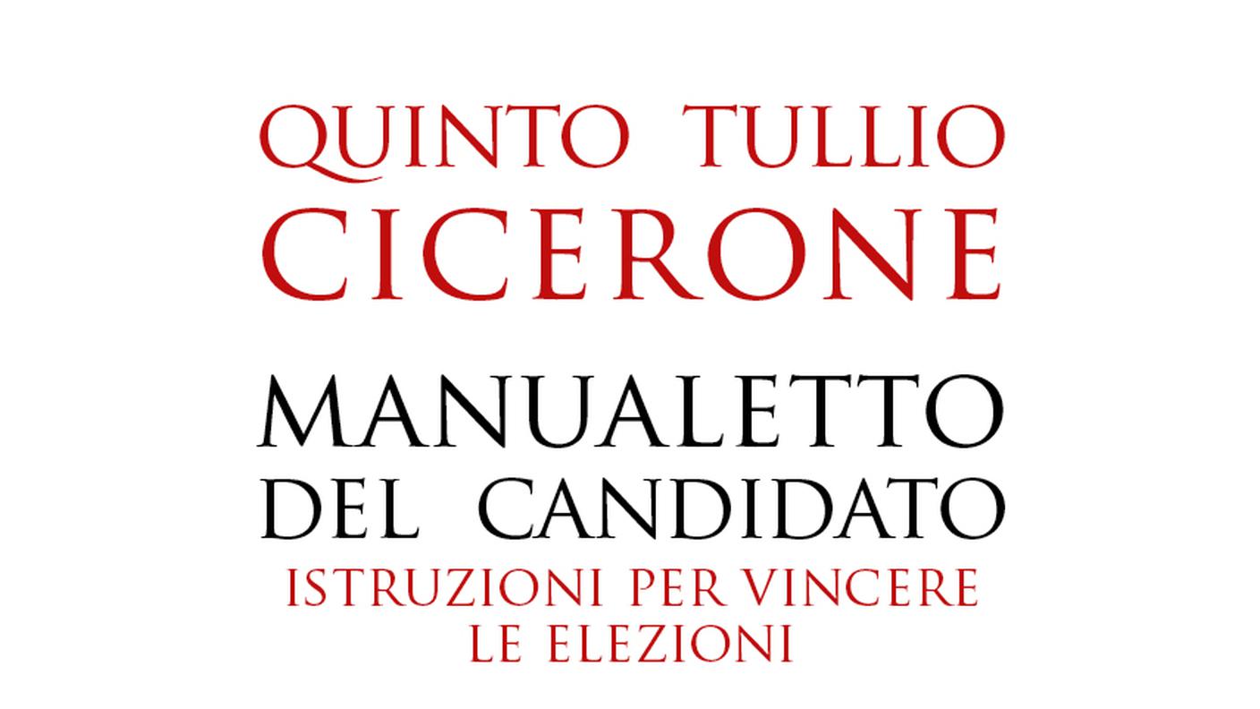 "Manualetto del candidato" di Filippo Cecarelli, Manni (dettaglio di copertina)