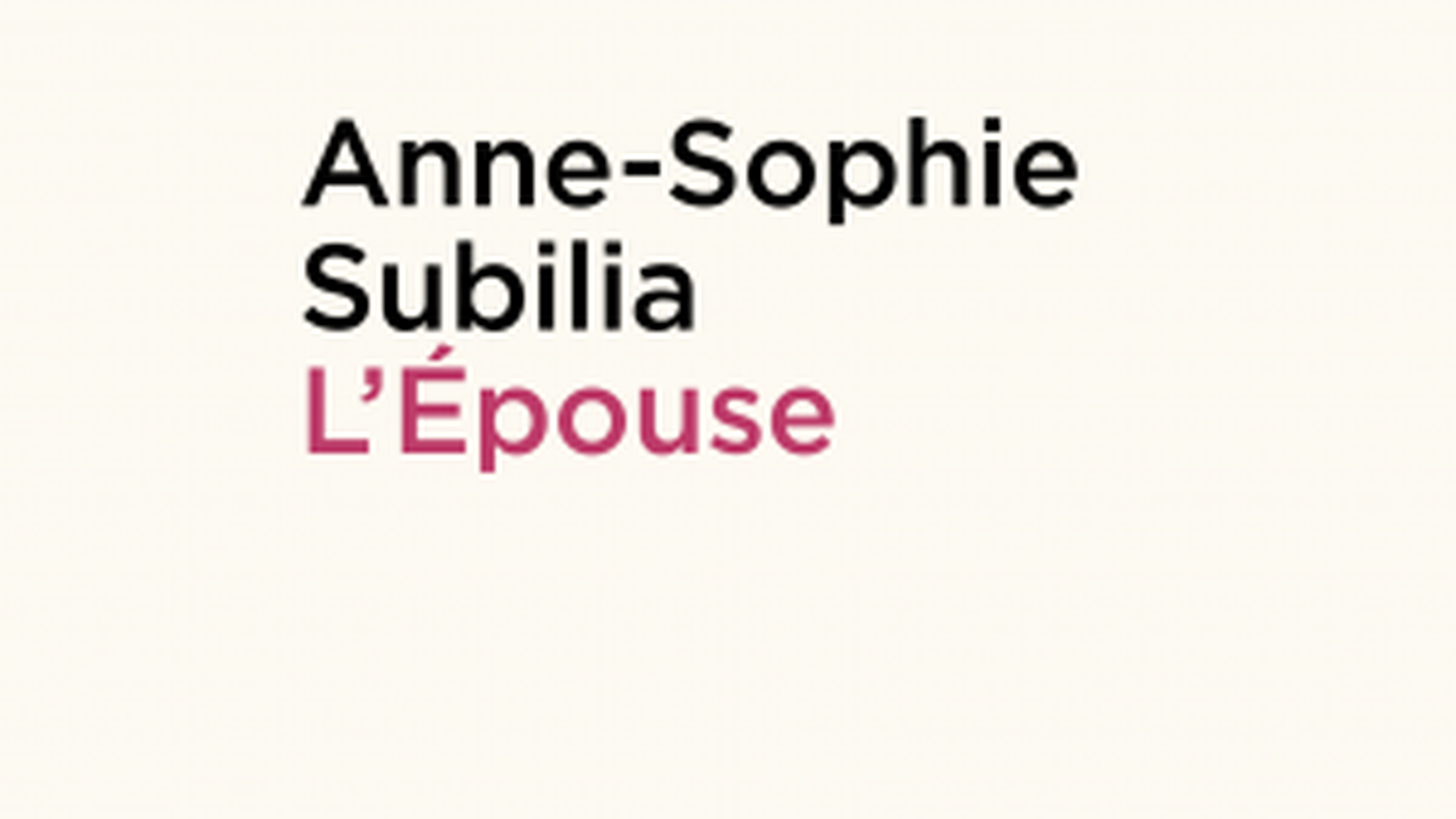 "L’Épouse” di Anne-Sophie Subilia, Zoé Editions (dettaglio di copertina)