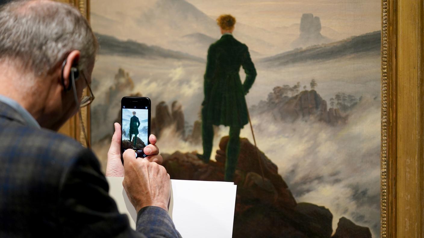 Caspar David Friedrich, viandante sul mare di nebbia