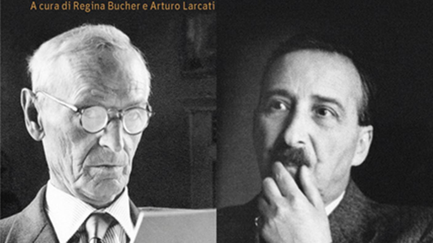 "Hermann Hesse – Stefan Zweig. Due cittadini del mondo e umanisti" Würzburg, Verlag Königshausen & Neumann (dettaglio di copertina)