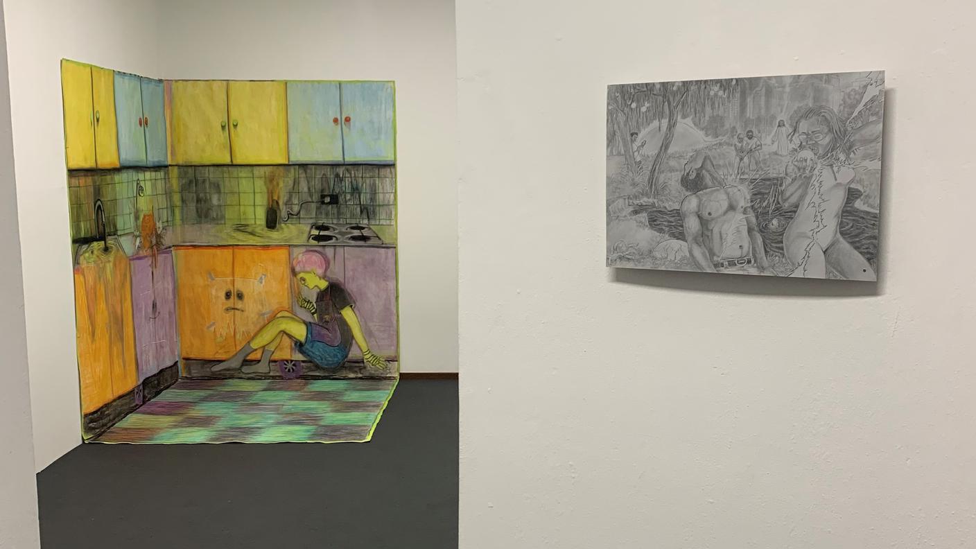 Alde, installation view, Sonnenstube offspace 2024