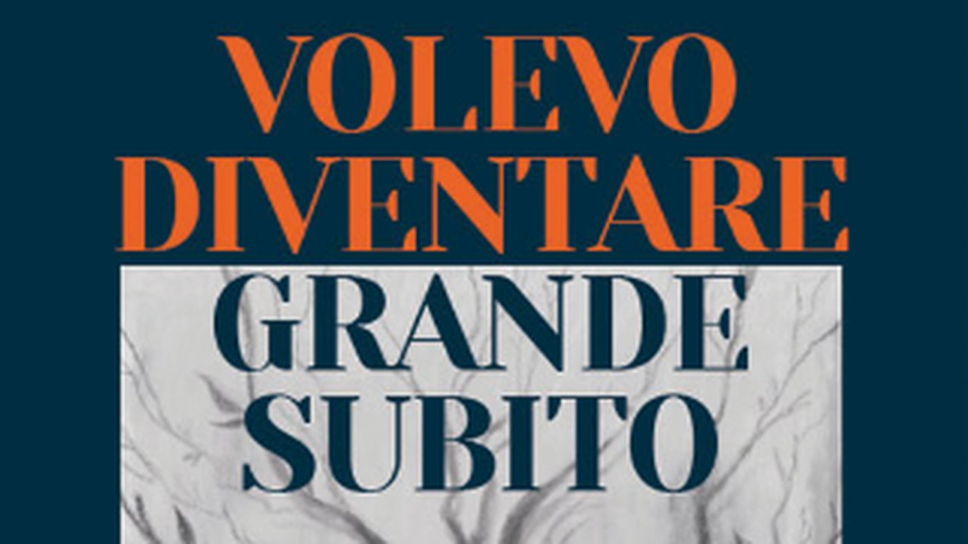 "Volevo diventare grande subito" di Mario Schiani, Dominioni Editore (dettaglio di copertina)