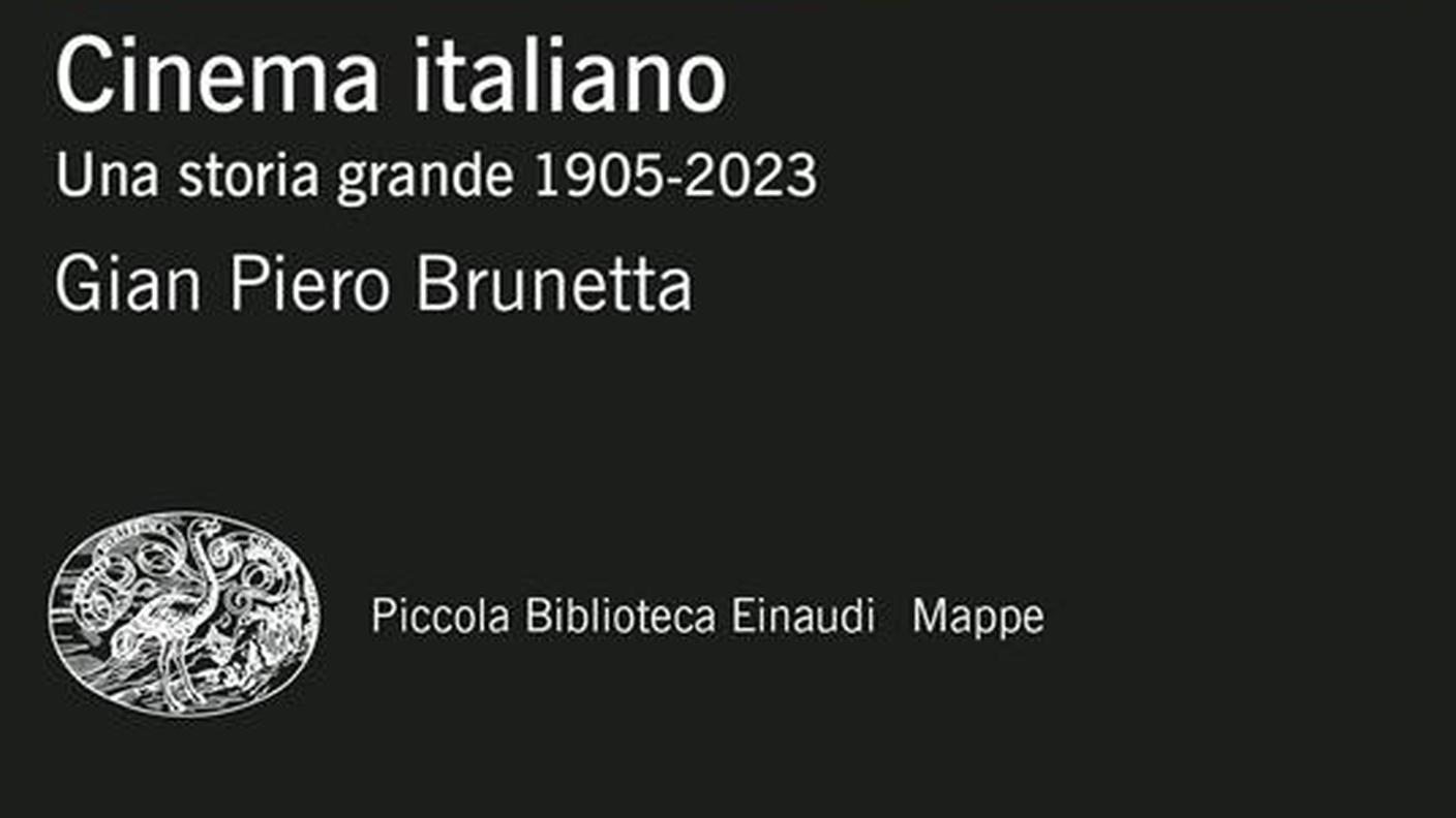 "Cinema italiano. Una storia grande 1915 – 2023" di Gian Piero Brunetta, Einaudi (dettaglio di copertina)