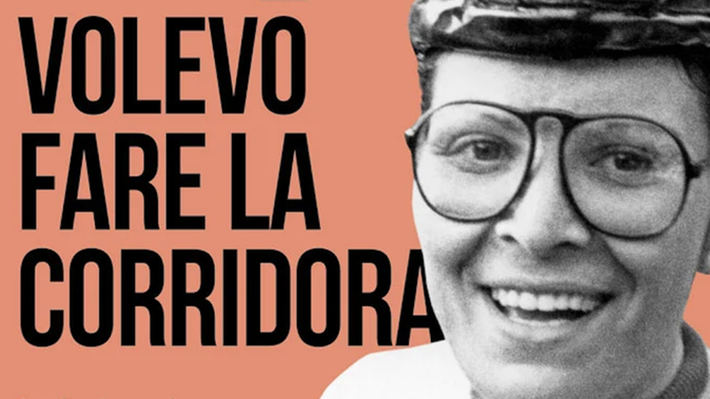 "Volevo fare la corridora. La vita, la passione, le battaglie della campionessa di ciclismo Morena Tartagni" di Gianluca Alzati, Ediciclo (dettaglio di copertina)